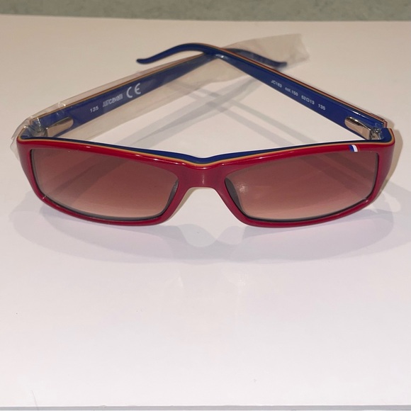 ✨ NOS Just Cavalli JC183 Red & Blue Oval Sunglasses | Pristine NWOT ✨ - Picture 8 of 16